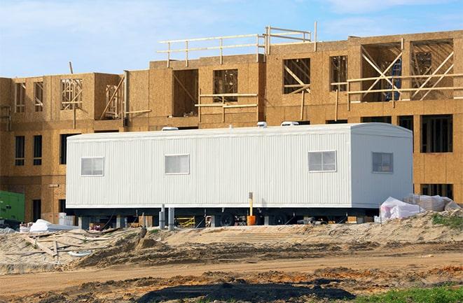 office trailers and equipment rental at a construction site in Mount Healthy OH